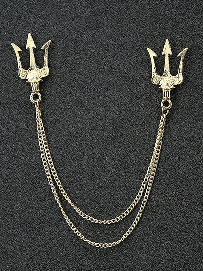 Christmas Reindeer Men's Collar Pins Elegant – Alloy