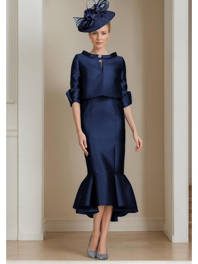 Piece the Dress Formal Wedding Mother Bride Mermaid Guest Two of