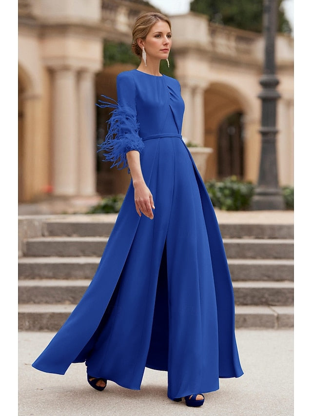 Mother Formal Wedding of Jumpsuit Elegant Bride Vintage the