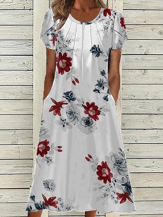 Women's Midi Dress Casual Dress A Line Dress Elegant