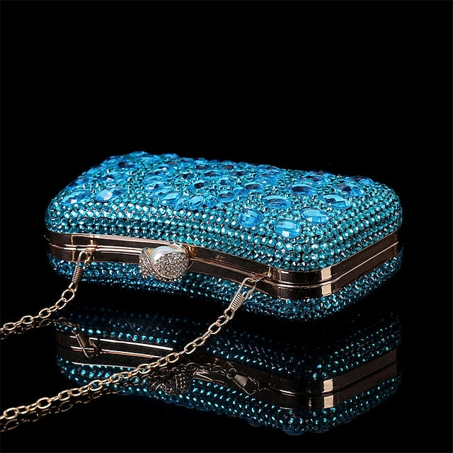 Women's Evening Luxury – Multicolor Clutch Crystal