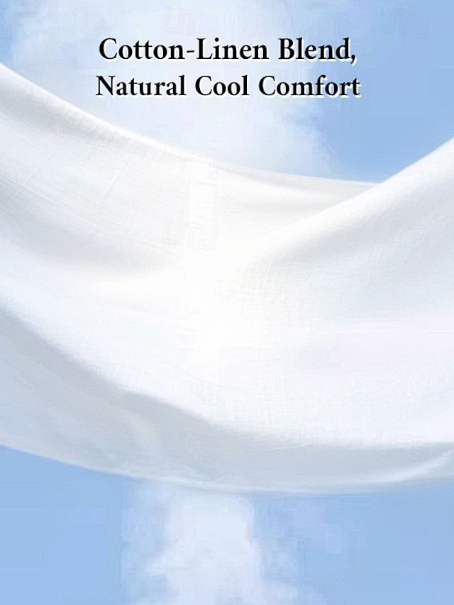 Women's Maxi Dress Faux Cotton Linen Casual Dress Stylish