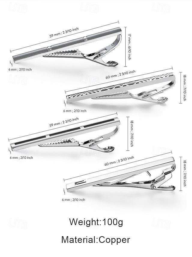 Clip - Men's Metal Tie Slim