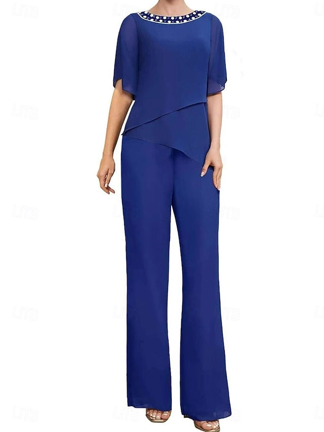 Pantsuit Elegant Wedding of the Dress Mother Guest Bride Simple