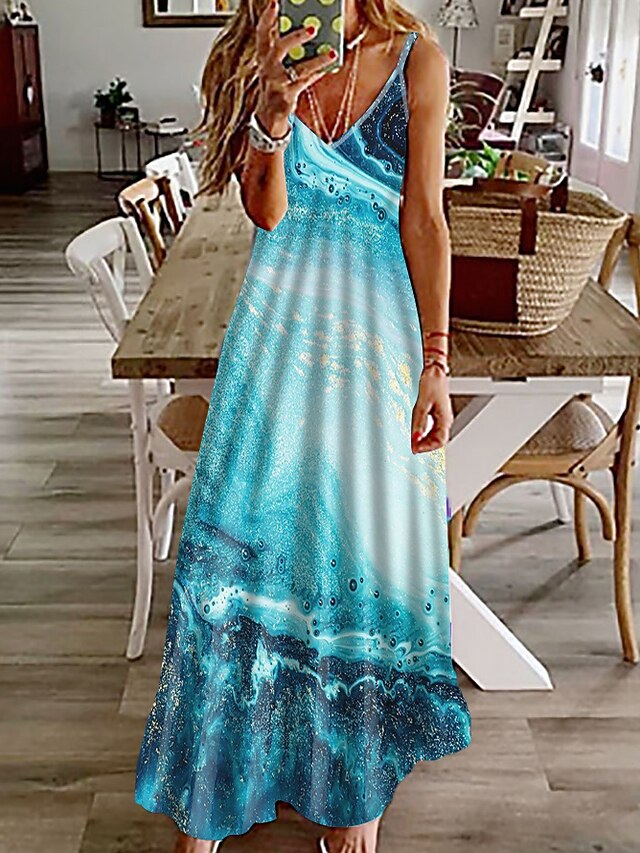 Women's Maxi Dress Casual Dress Sundress Floral Dress Basic