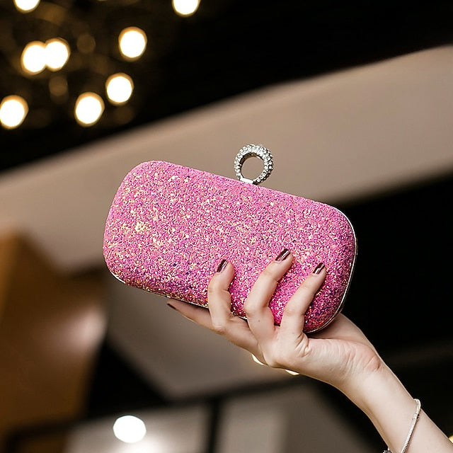 Wristlet Leather PU Bags Clutch Women's Evening Bag
