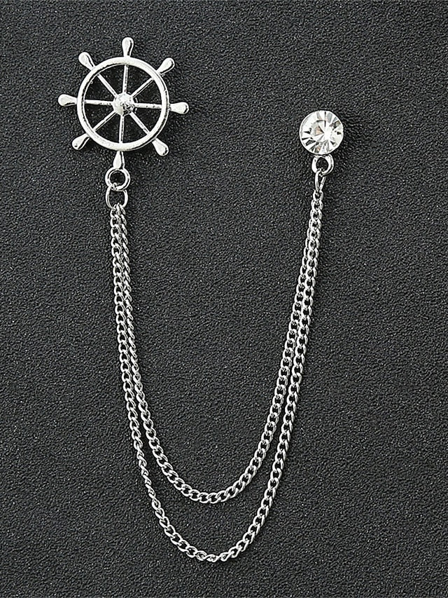 Christmas Reindeer Men's Collar Pins Elegant – Alloy