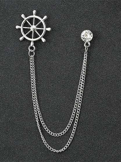 Christmas Reindeer Men's Collar Pins Elegant – Alloy