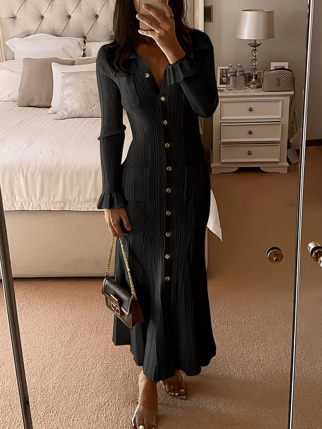 Women's Maxi Dress Sheath Dress Casual Daily Regular Fit