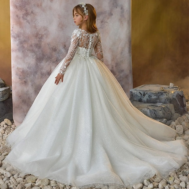 Communion Party Dress Flower Girl First Girls'