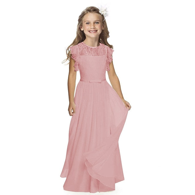 Wedding Party Flower Girl Girls' Dress Performance