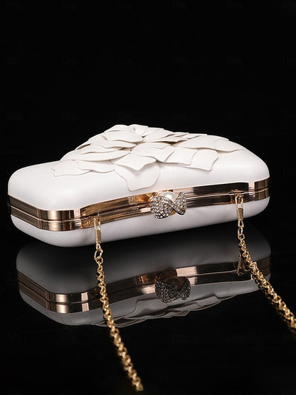 Shoes Floral-Embellished Matching Bridal White – Clutch with