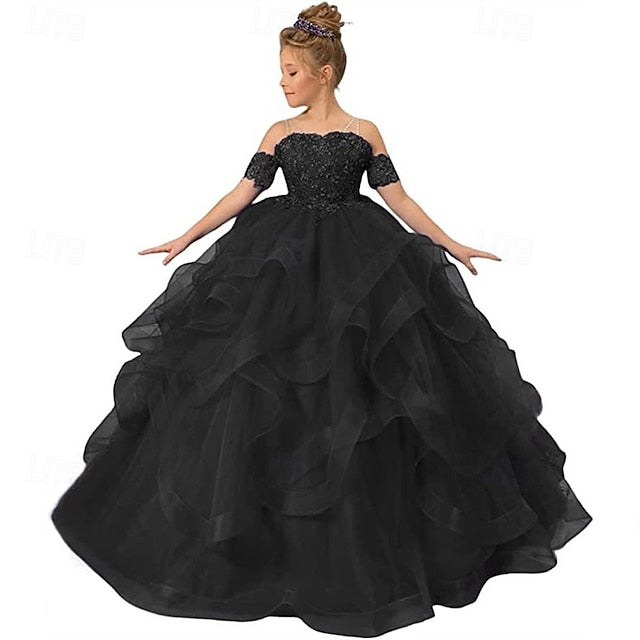 Girls' Princess Flower Dress Kid's Girl