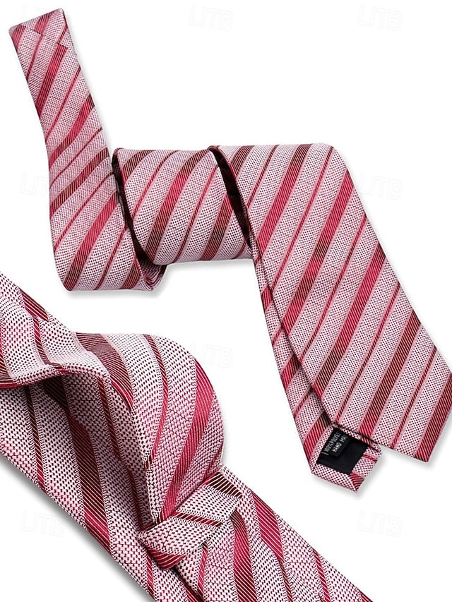 Pocket Purple Tie Men's – Square and Checkered Set Silk