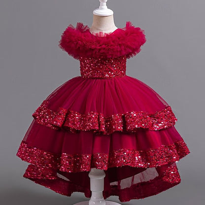 Flower Kids Girls' Dress Sequin Party Sleeveless Girl