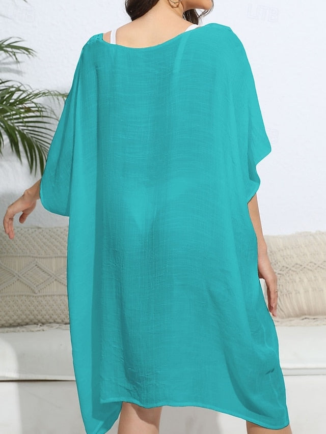 Women's Swimwear Cover Up Swim Dress Rash Guard Swimsuit