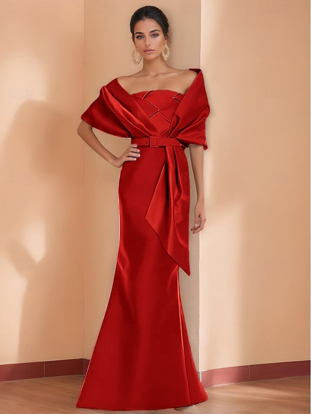 Gown Elegant Evening Dress Mermaid Formal / Trumpet Black