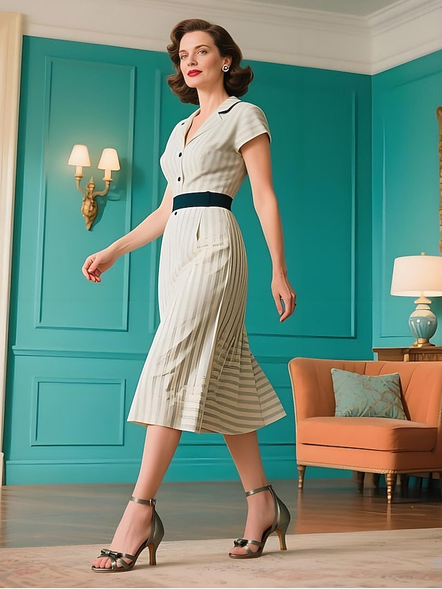 Women's Green 1950s Heel Kitten Strappy Satin Vintage