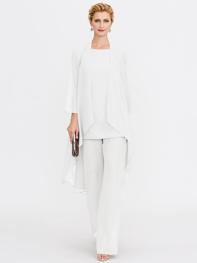 Beach of 3 Wedding Piece Bride the Mother Pantsuit