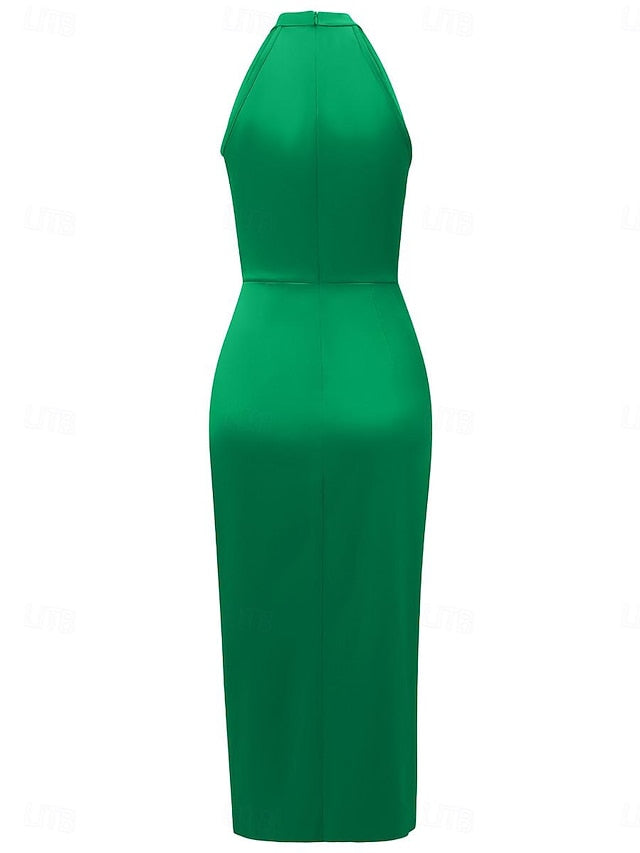 Women's Casual Dress Midi Dress Ruched Wedding Party