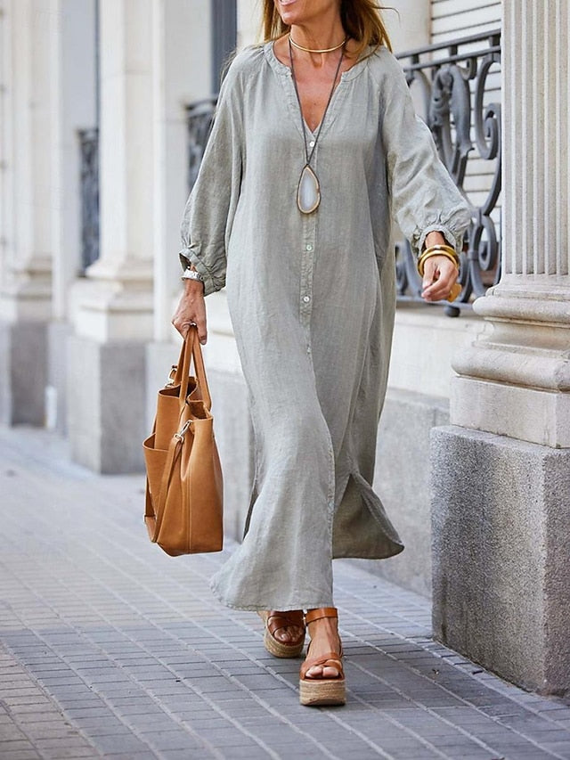 Women's Black White Gray Summer Spring Maxi Dress White