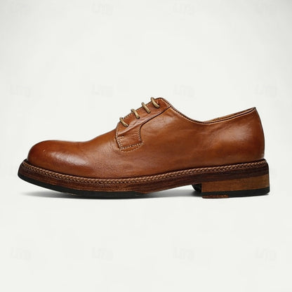 Goodyear Shoes Tan and Men's with Derby Leather Clean Welt