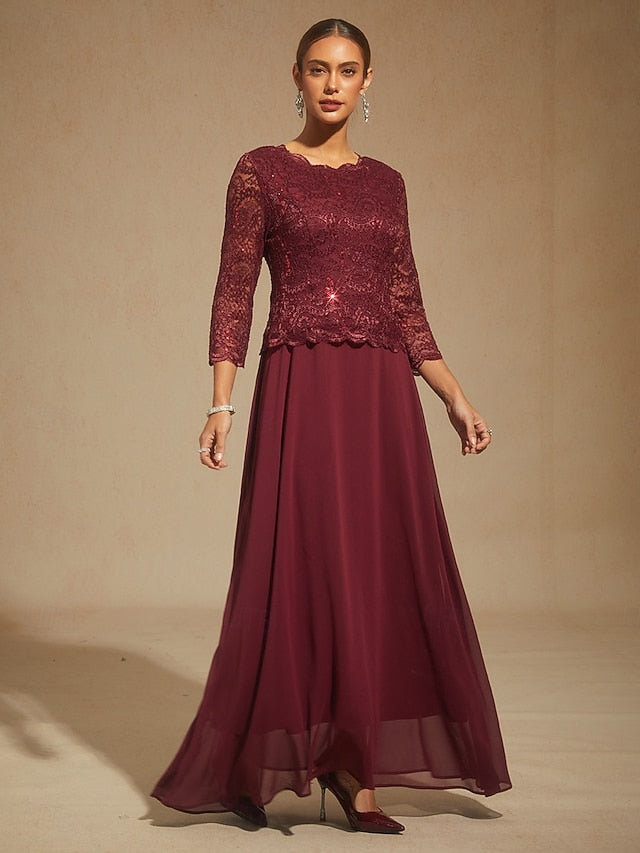 Women's Maxi Dress Chiffon Dress Elegant Wedding Guest