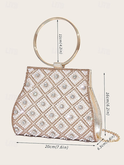 Bag Rhinestone Clutch Evening Women's – Embellished