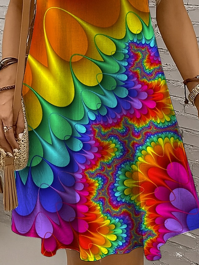 Women's Mini Dress A Line Dress Off The Shoulder Dress