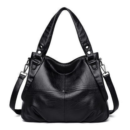 Women's Faux Leather – Burgundy Bag Large Shoulder