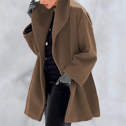 Warm Coat Furs Comfortable Women's Fur Buttons Faux