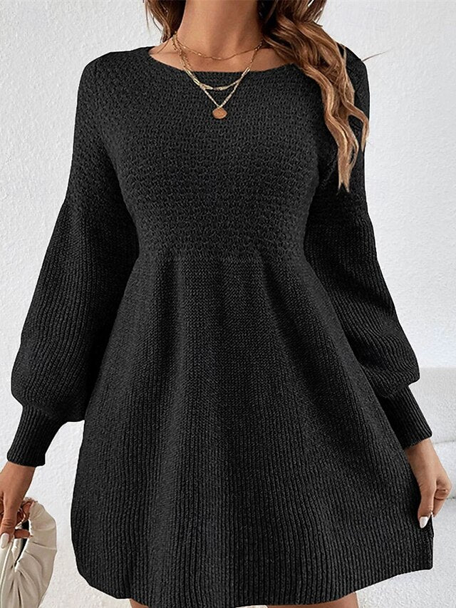Women's Mini Dress Sweater Dress Casual Dress Elegant