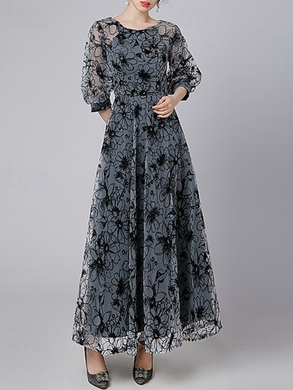 Formal of Elegant Vintage the Mother Bride Dress A-Line