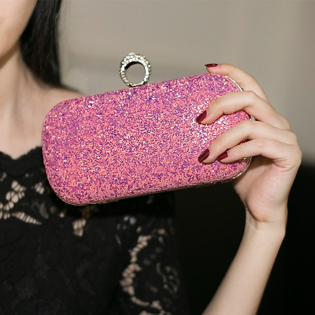 Wristlet Leather PU Bags Clutch Women's Evening Bag