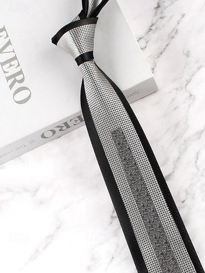 with Classic Necktie Men's Polyester Pattern