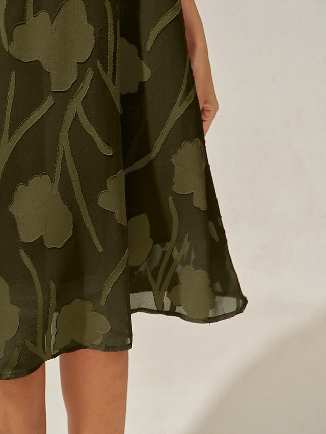 Women's Mini Dress Chiffon Dress Elegant Daily Wedding