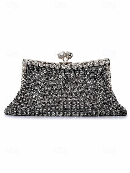 Vintage Sage Clutch Women's Purse Green Rhinestone –