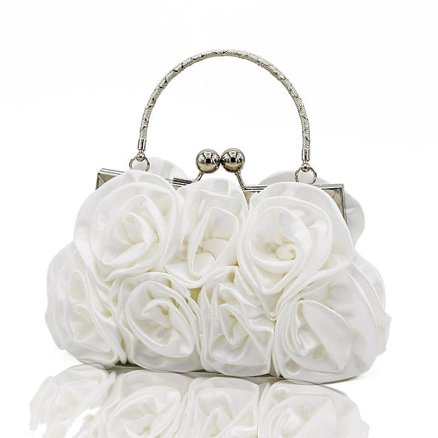 Red Bag Clutch Design – Evening Rose Vintage Elegant Floral