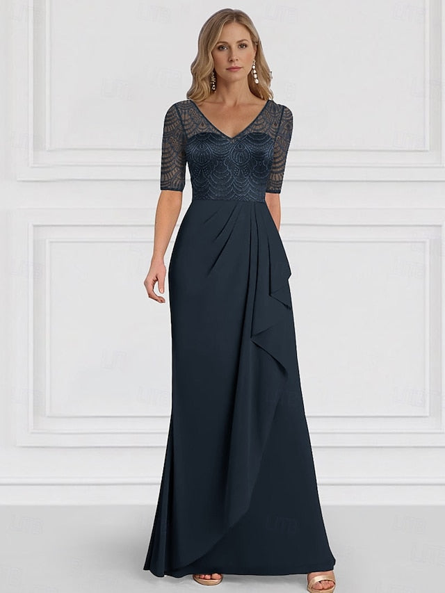 of Mother V Guest Bride Wedding Dress A-Line Neck the Elegant