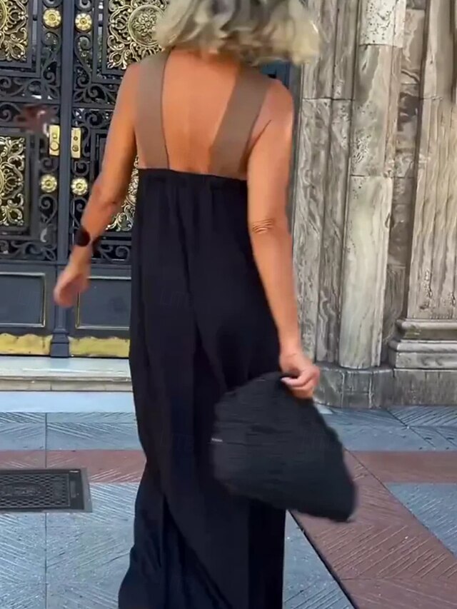 Women's Maxi Dress A Line Dress Summer Dress Halter Dress