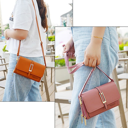 Sac à bandoulière en PU pour téléphone portable, portefeuille en cuir pour femme