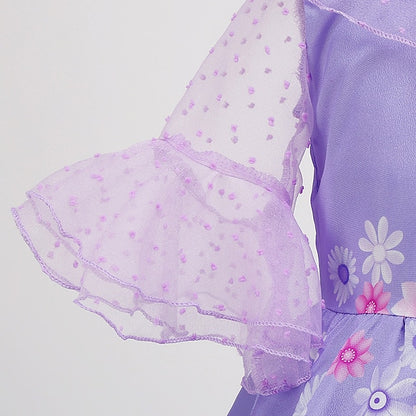 Flower Madrigal Dress Encanto Fairytale Isabela Girl Princess