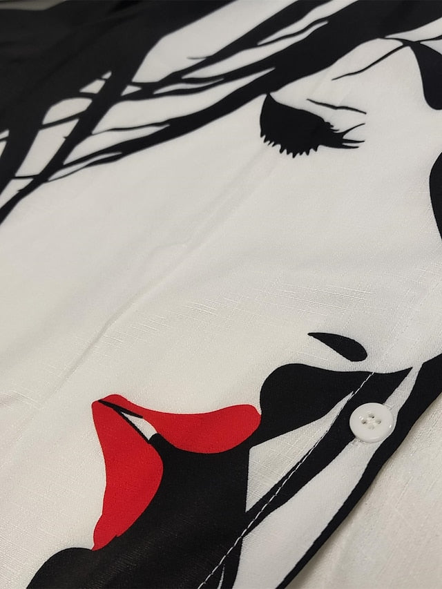 Women's Shirt Button Down Tunic Shirt Collar Long Sleeve