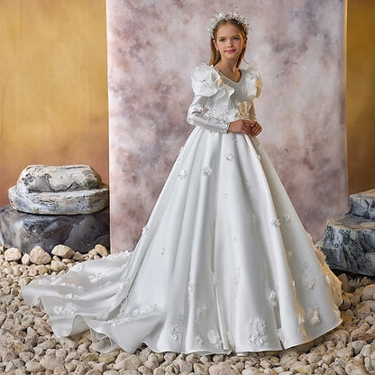 First Formal Dress Flower Communion Girls' Girl