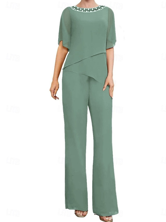 Pantsuit Elegant Wedding of the Dress Mother Guest Bride Simple