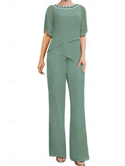 Pantsuit Elegant Wedding of the Dress Mother Guest Bride Simple