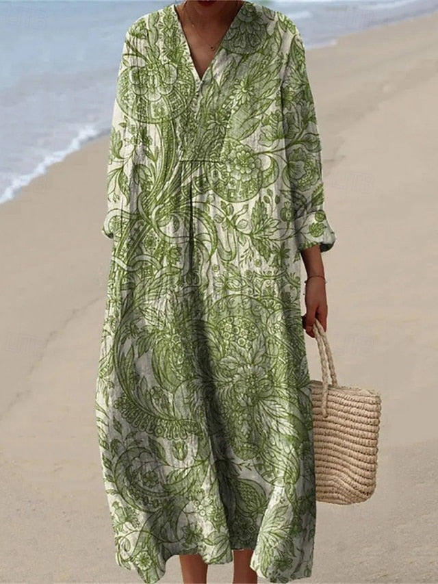 Women's Midi Dress Casual Dress Print Dress Fashion Modern