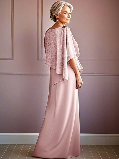 Jewel Elegant the Bride Lace of Mother A-Line Vintage Dress Tier