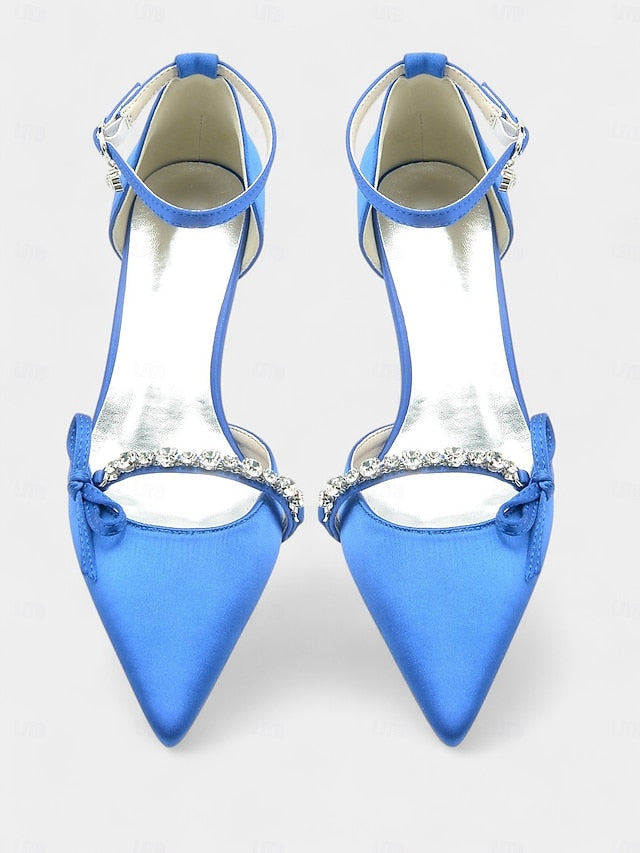 Heel Pointed-Toe Kitten Shoes – for Elegant Wedding Women