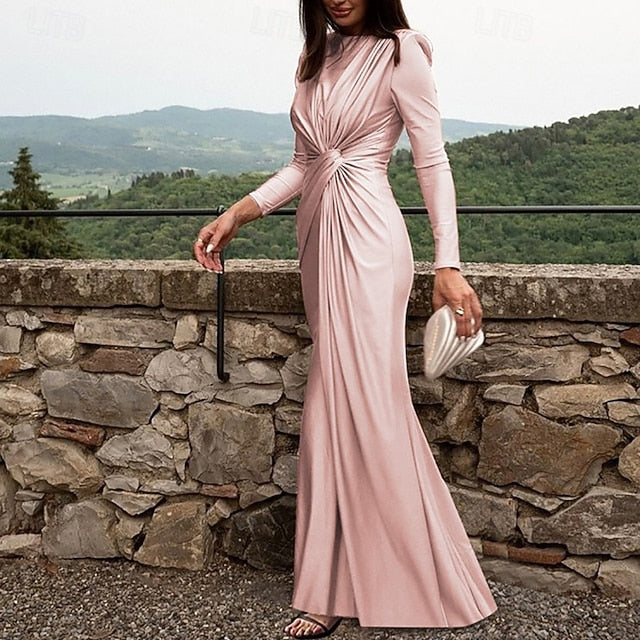 Women's Long Dress Maxi Dress Satin Dress Prom Dress Party
